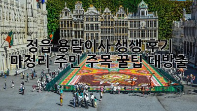 정읍 용달이사 생생 후기! 🚚✨ 마정리 주민 주목! 꿀팁 대방출